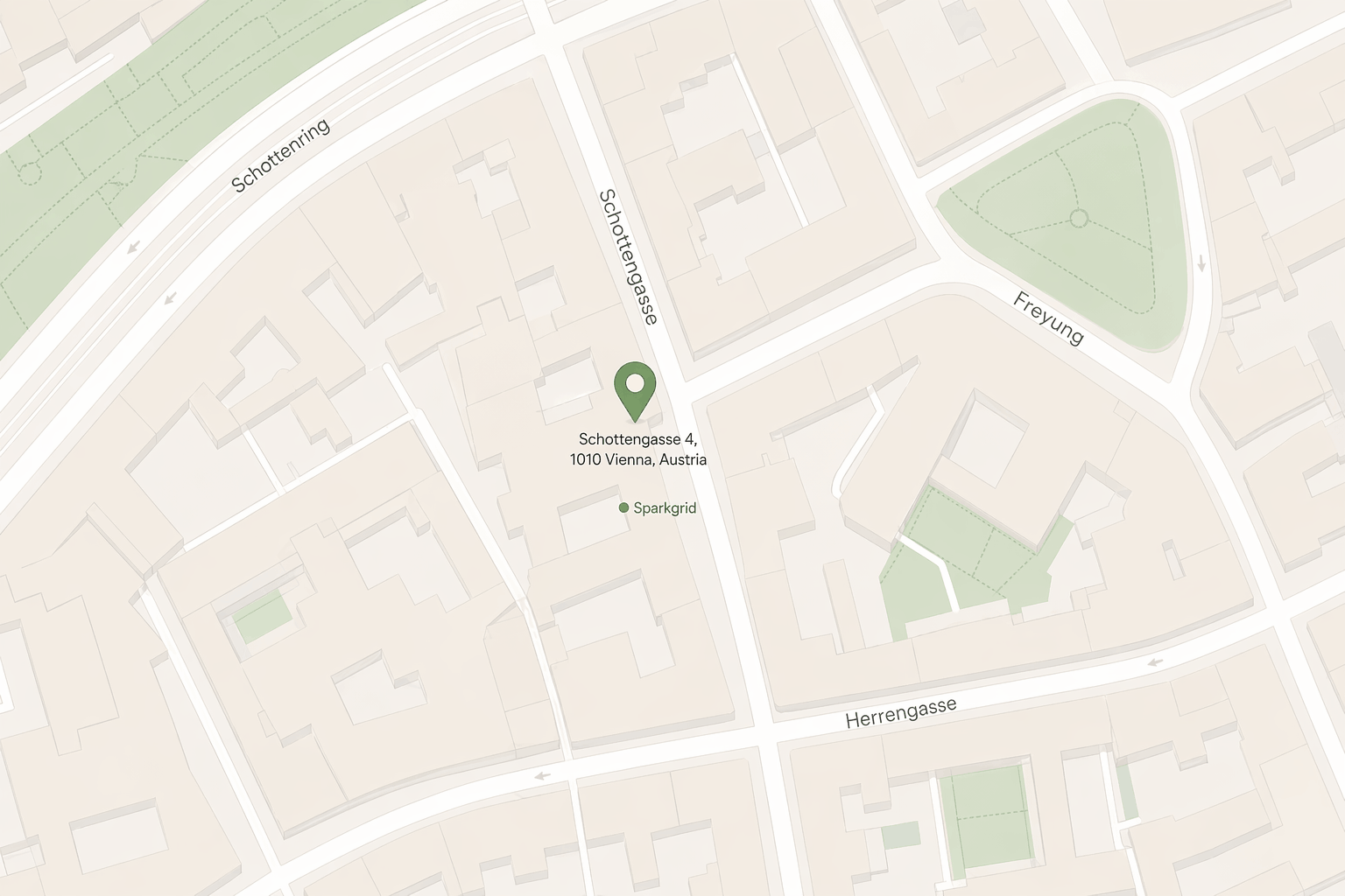 Схема расположения офиса Sparkgrid на Schottengasse 4, 1010 Wien